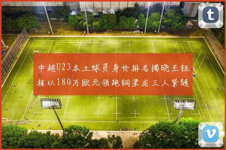 中超U23本土球员身价排名揭晓王钰栋以180万欧元领跑铜梁龙三人紧随其后